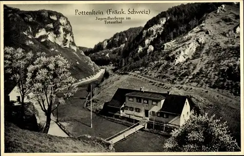 Ak Pottenstein in Oberfranken, Jugendherberge im Totental