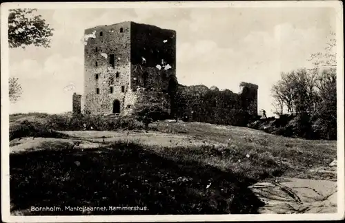 Ak Bornholm Dänemark, Manteltaarnet, Hammershus