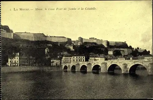 Ak Meuse, Le vieux Pont de Jambe et la Citadelle