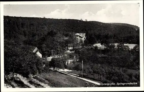 Ak Coswig in Sachsen, Spitzgrundmühle