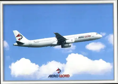 Ak Deutsches Passagierflugzeug, Aero Lloyd, Airbus A 321