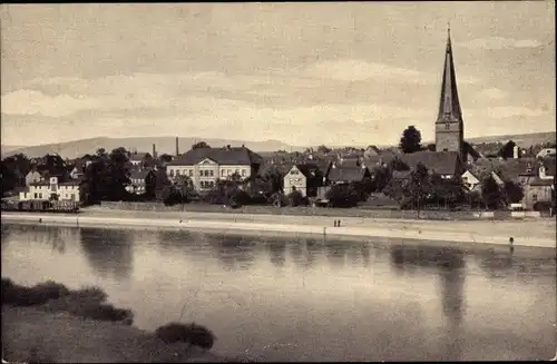 Ak Holzminden in Niedersachsen, Blick zum Ort