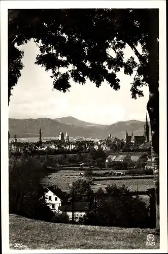 Ak Zittau in der Oberlausitz, Panorama vom Ort