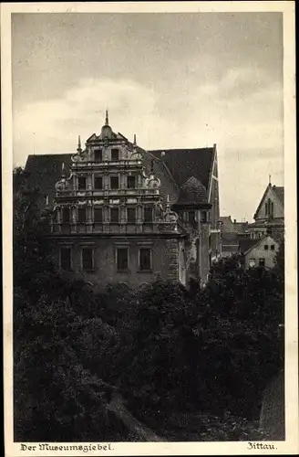 Ak Zittau in der Oberlausitz, Museumsgiebel