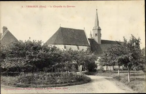 Ak Verneuil Eure, La Chapelle du Couvent