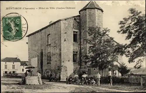 Ak Montbron Charente, Hotel de Ville, Chateau