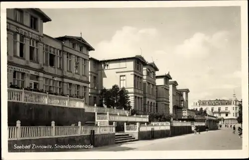 Ak Ostseebad Zinnowitz auf Usedom, Strandpromenade, Gaststätte Seeblick