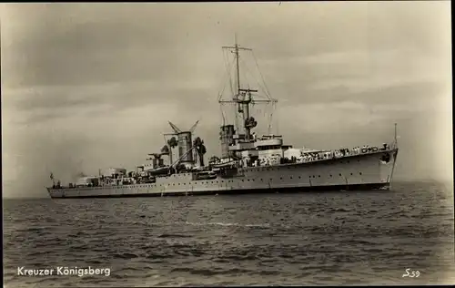 Ak Deutsches Kriegsschiff Kreuzer Königsberg, Reichsmarine