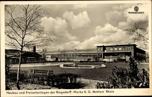 Ak Mehlem Bonn in Nordrhein Westfalen, Ringsdorff Werke KG, Neubau, Freizeitanlagen