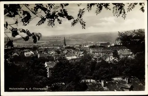 Ak Holzminden in Niedersachsen, Blick über die Dächer der Stadt