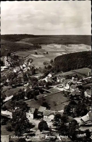 Ak Holzminden in Niedersachsen, Fliegeraufnahme