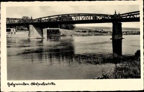 Ak Holzminden in Niedersachsen, Weserbrücke