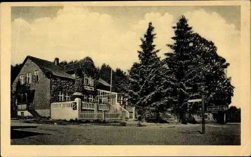 Ak Neuhaus im Solling Holzminden, Kaffee Schatte, Fremdenheim