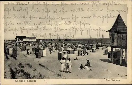 Ak Ostseebad Bansin Heringsdorf auf Usedom, Am Strande