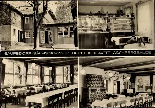 Ak Saupsdorf Sebnitz Sachsen, Wachbergbaude