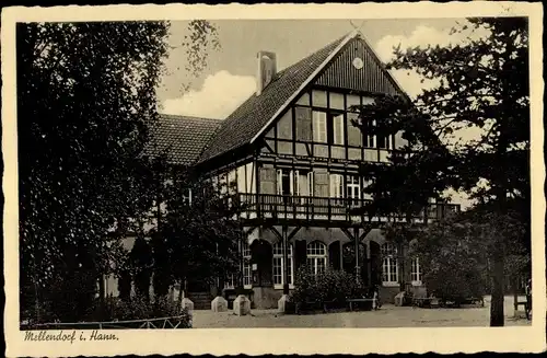 Ak Mellendorf Wedemark in Niedersachsen, Jugendherberge, Fachwerkhaus