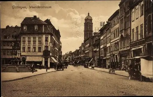 Ak Göttingen in Niedersachsen, Weender Straße