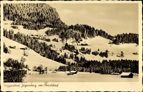 Ak Oberstdorf im Oberallgäu, Berggasthof Jägersberg