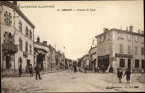 Ak Ambert Puy de Dôme, Avenue de Lyon