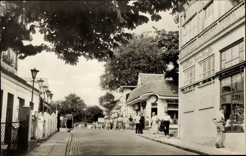 Ak Ostseebad Ahlbeck Heringsdorf auf Usedom, Seestraße, Café Seestraße