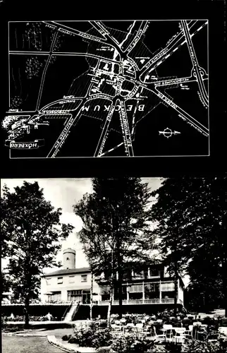 Stadtplan Ak Beckum Nordrhein Westfalen, Hotel Restaurant Höxberg