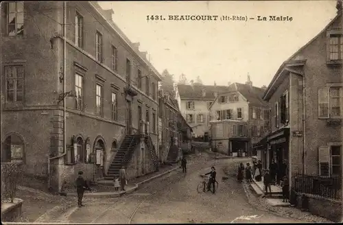 Ak Beaucourt Territoire de Belfort, La Mairie