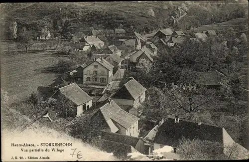 Ak Storckensohn Storkensauen, Vue partielle du Village