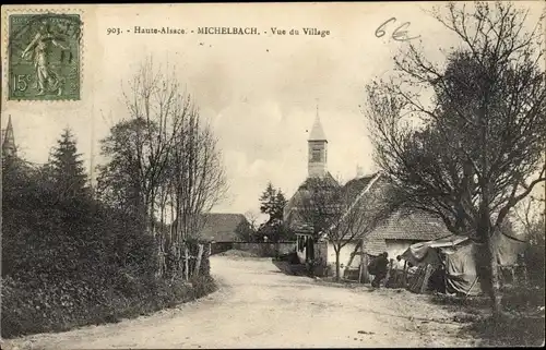 Ak Michelbach Elsass Haut Rhin, Vue du Village