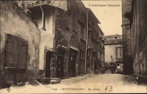 Ak Montferrand Puy de Dôme, Rue Kleber