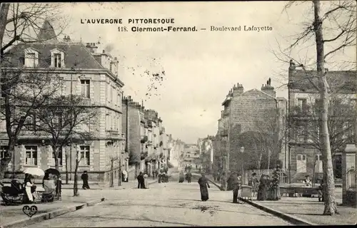 Ak Clermont Ferrand Puy de Dôme, Boulevard Lafayette