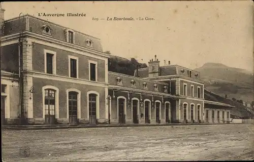 Ak La Bourboule Puy de Dôme, La Gare, Bahnhof