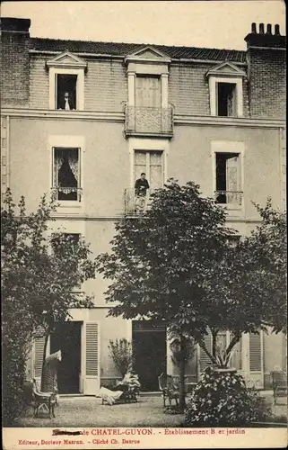 Ak Châtel Guyon Puy de Dôme, Établissement B et jardin