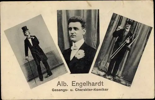 Ak Alb. Engelhardt, Gesangs- und Charakter Komiker