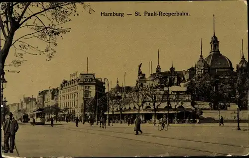 Ak Hamburg Mitte St. Pauli, Reeprbahn