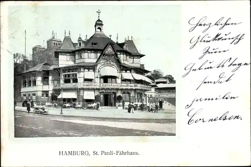 Ak Hamburg Mitte St. Pauli, Fährhaus