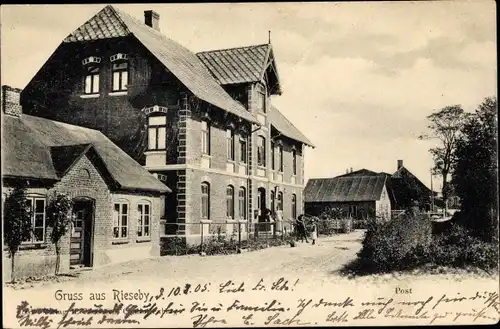 Ak Rieseby in Schleswig Holstein, Post
