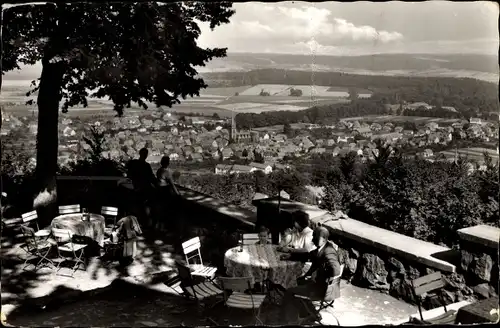 Ak Bad Driburg im Kreis Höxter, Blick von der Iburg auf den Ort