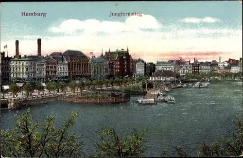 Ak Hamburg, Jungfernstieg