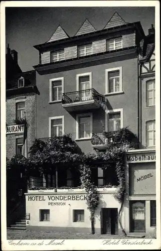 Ak Cochem im Landkreis Cochem Zell Rheinland Pfalz, Hotel Vonderbeck, Möbelhaus