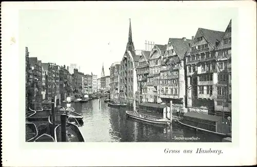 Ak Hamburg, Deichstraßenfleet