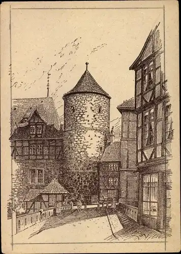 Künstler Ak Goy, F. O., Hannover in Niedersachsen, Hannoversche Baudenkmäler, Turm