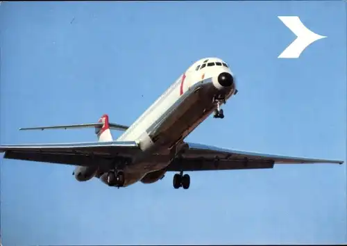 Ak Douglas DC 9 Super 80, Austrian Airlines, Passagierflugzeug
