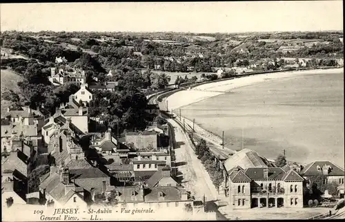 Ak St. Aubin Jersey Kanalinseln, Vue générale