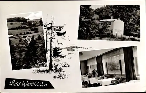 Ak Vierbuchermühle Waldbröl im Oberbergischen Kreis, Haus Waldfrieden