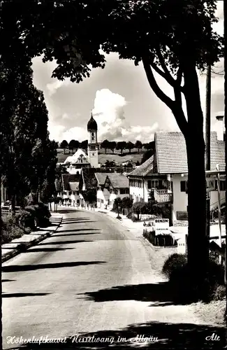 Ak Nesselwang im Ostallgäu, Strassenansicht, Ortspartie