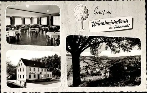 Ak Wünschmichelbach Weinheim Baden Württemberg, Gasthaus zum Lindenhof