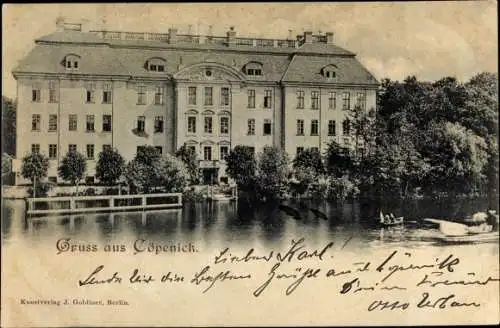 Ak Berlin Köpenick, Partie am Schloss