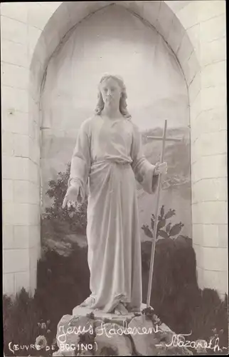 Ak Nazaret Nazareth Israel, Jesus Statue, Coeuvre de Bogino