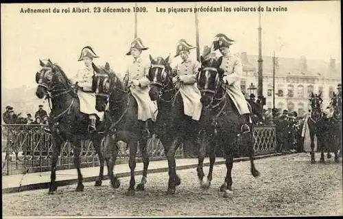 Ak Avenement du roi Albert 1909, König Albert I. von Belgien, Thronbesteigung