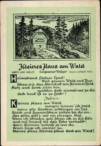 Lied Ak Karl Möller, Kleines Haus am Wald